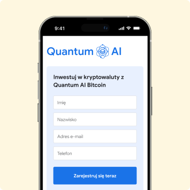 ekran smartfona Quantum AI rejestracja